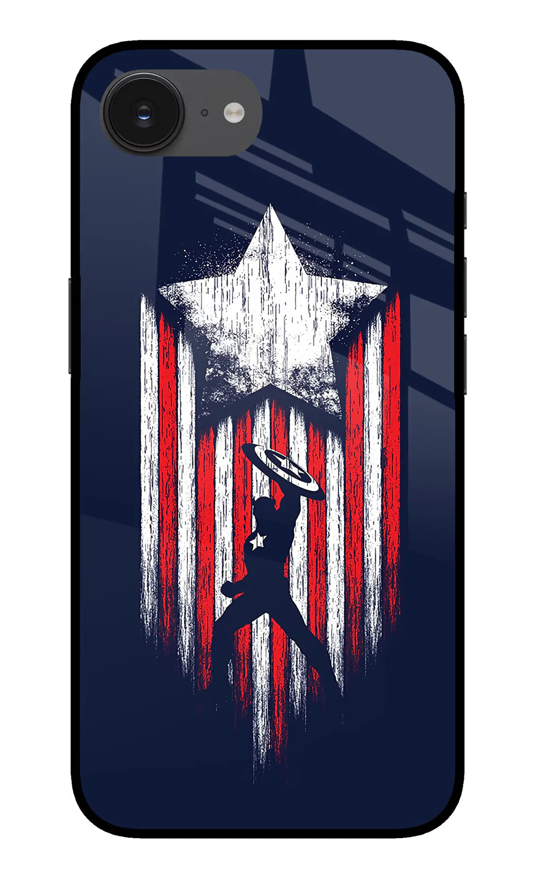 Captain America Marvel Art iPhone 16e Back cover