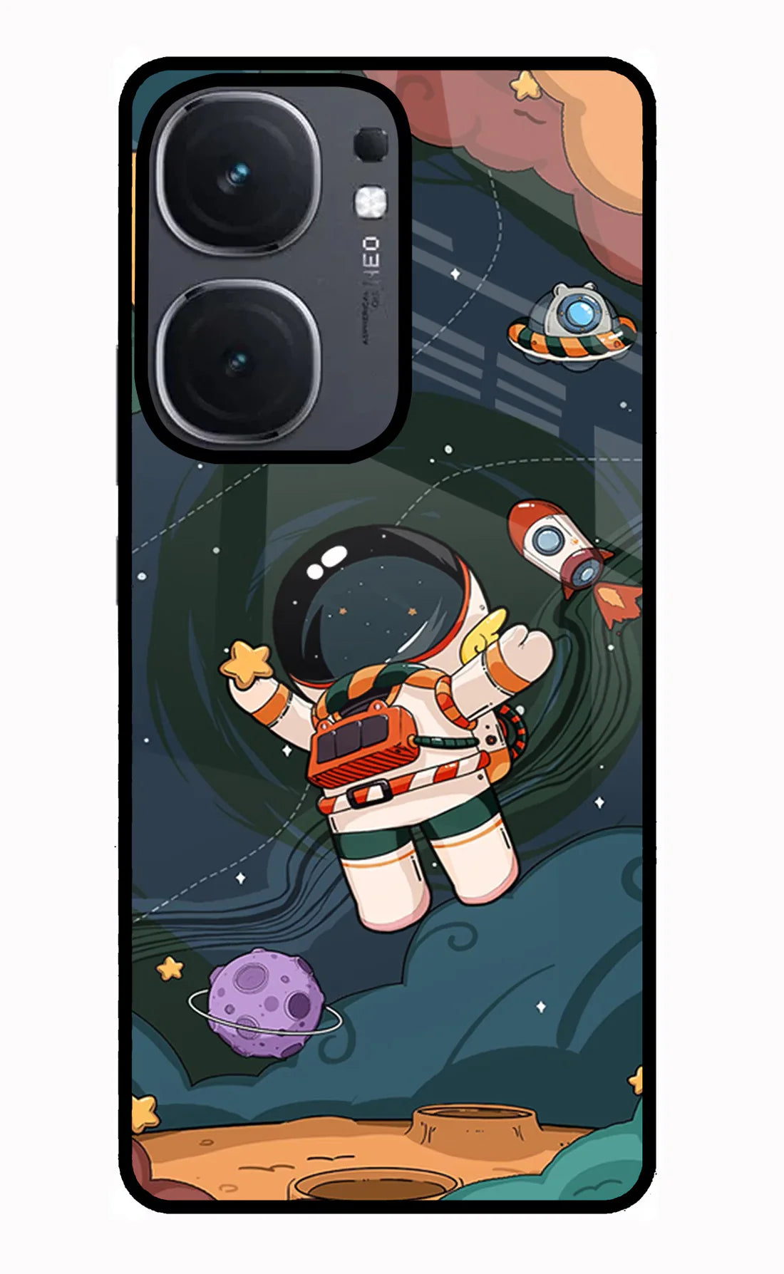 Cartoon Astronaut IQOO Neo9 Pro Back cover