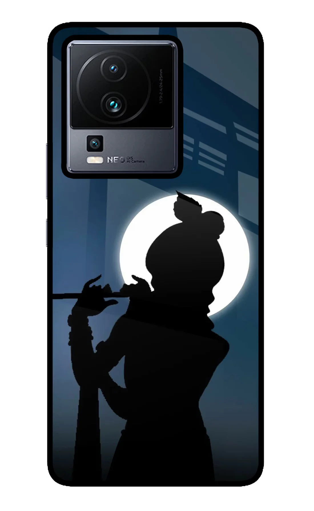 Shri Krishna Silhouette iQOO Neo 7 Back cover