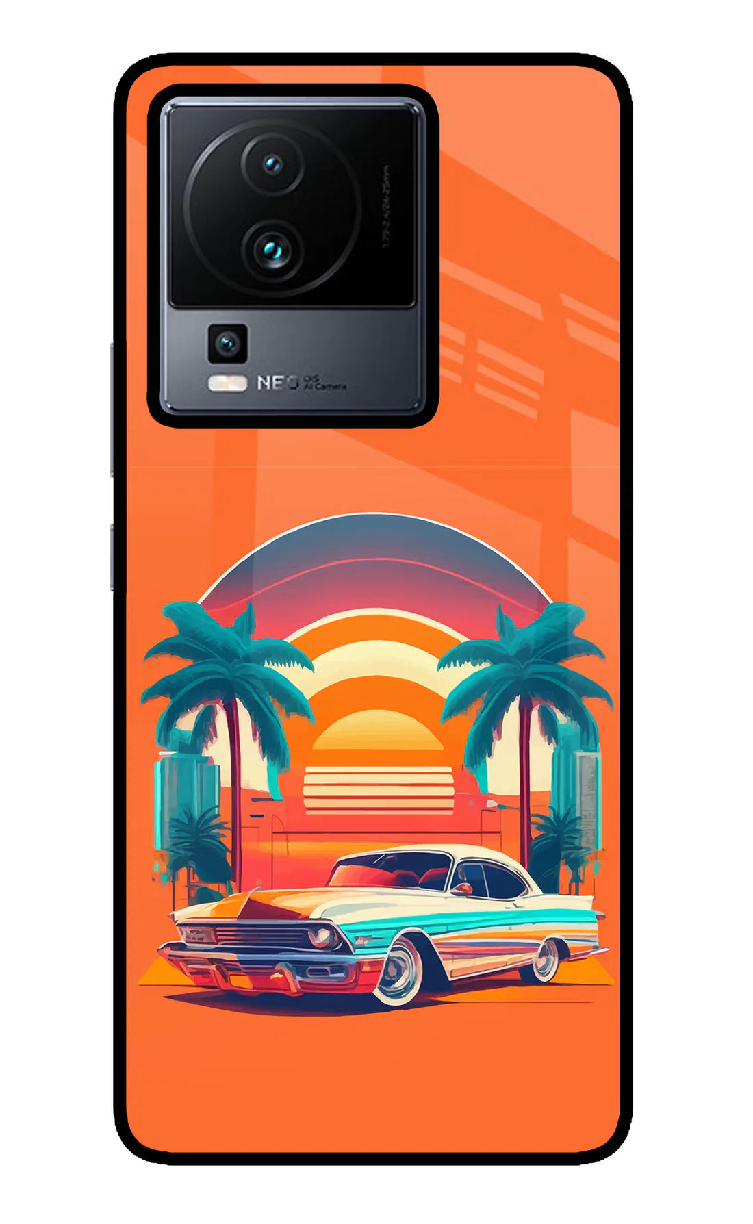 Palm Drive 80s iQOO Neo 7 Back cover