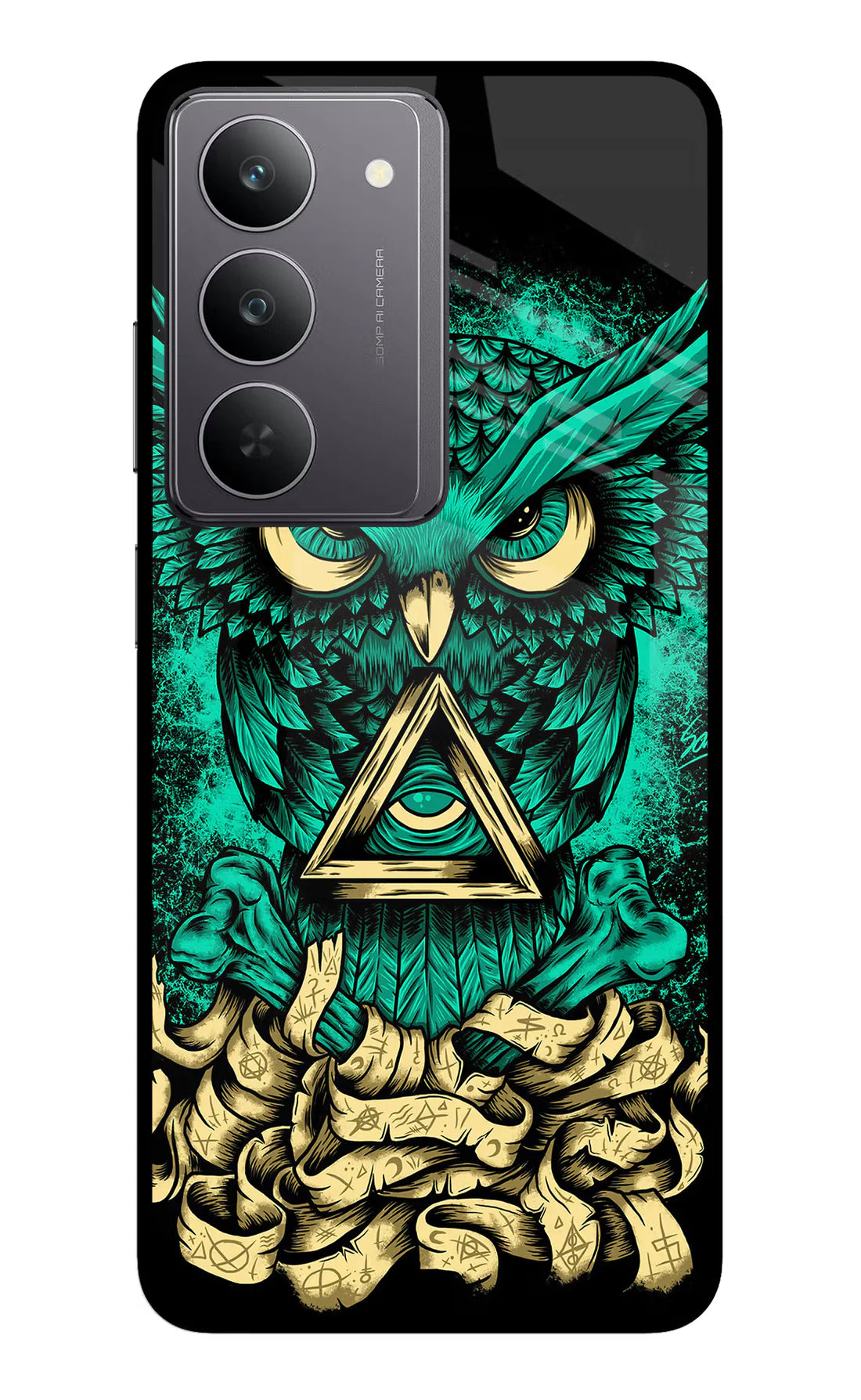 Green Owl Realme 14x 5G/Realme P3x Back cover