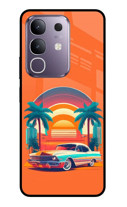 Palm Drive 80s Vivo Y31 Pro 5G Back Cover