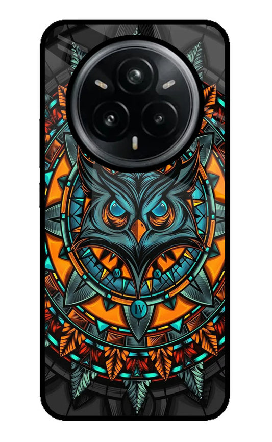 Angry Owl Art Realme 14 Pro Plus 5G Back cover