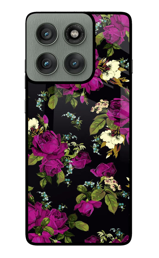 Flowers Moto Edge 60 Pro Back cover