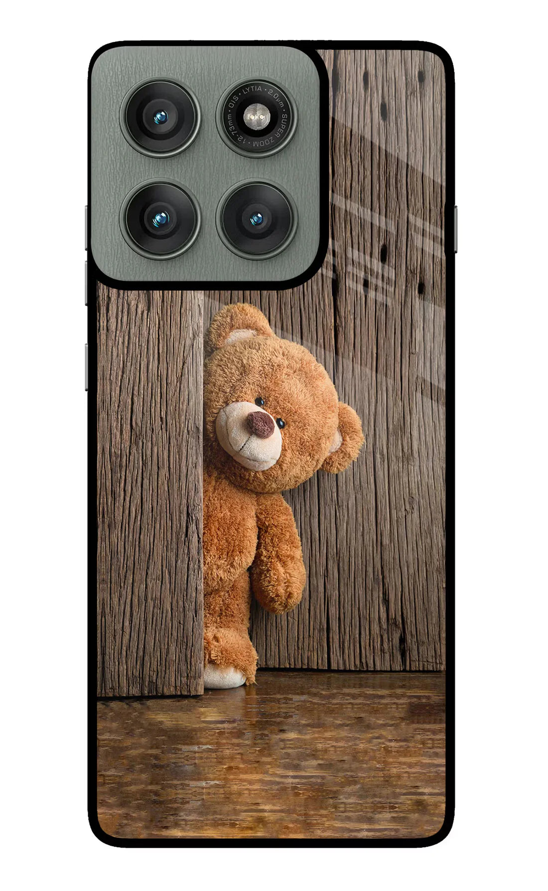 Teddy Wooden Moto Edge 60 Pro Back cover