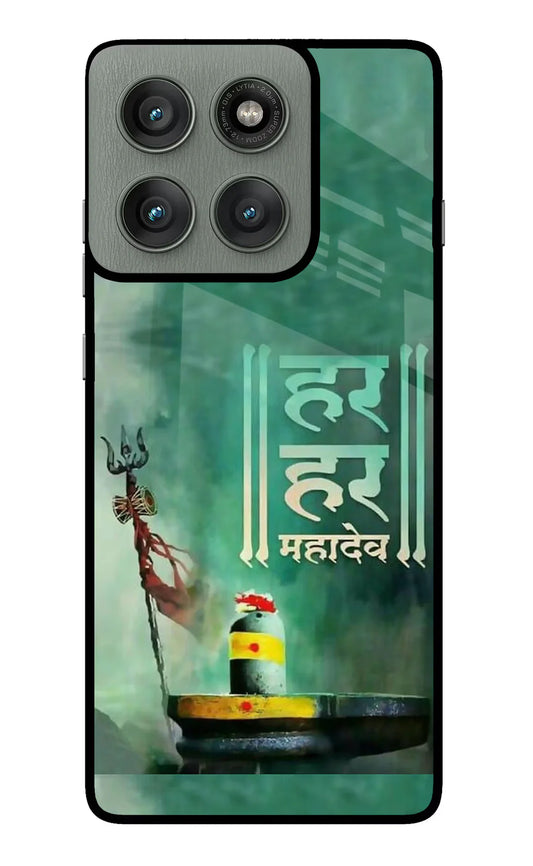 Har Har Mahadev Shivling Moto Edge 60 Pro Back cover