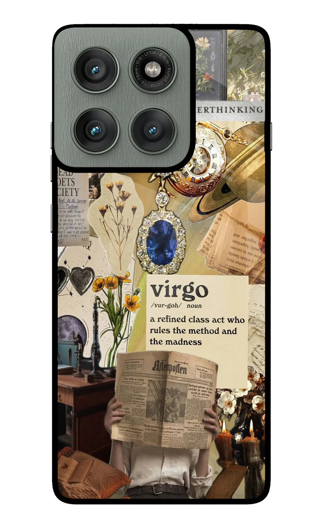 Virgo Zodiac Moto Edge 60 Pro Back cover