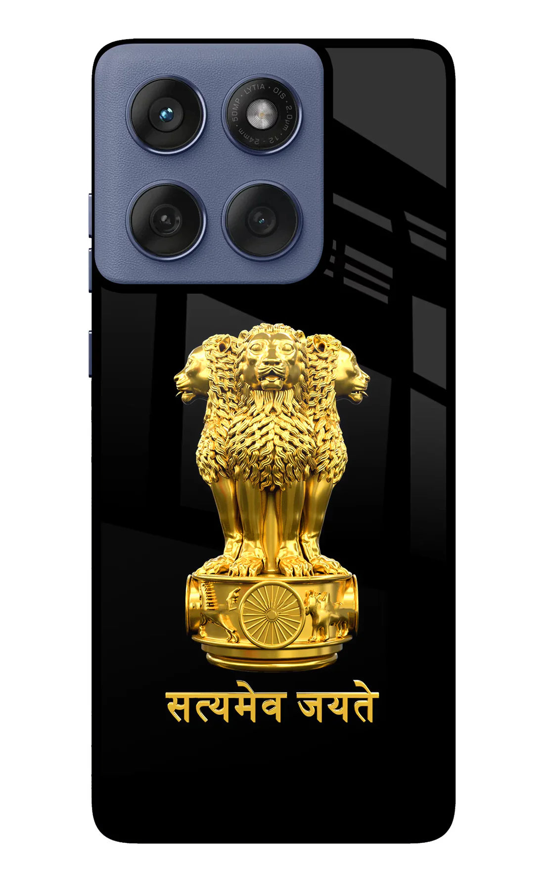 Satyamev Jayate Golden Moto Edge 60 Fusion Back cover