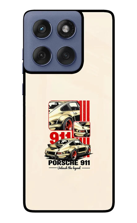 Classic Porsche 911 Moto Edge 60 Fusion Back Cover