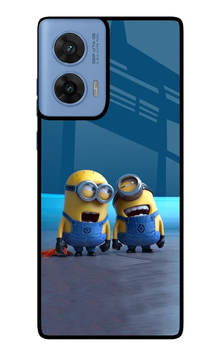 Minion Laughing Moto G96 5G Back Cover