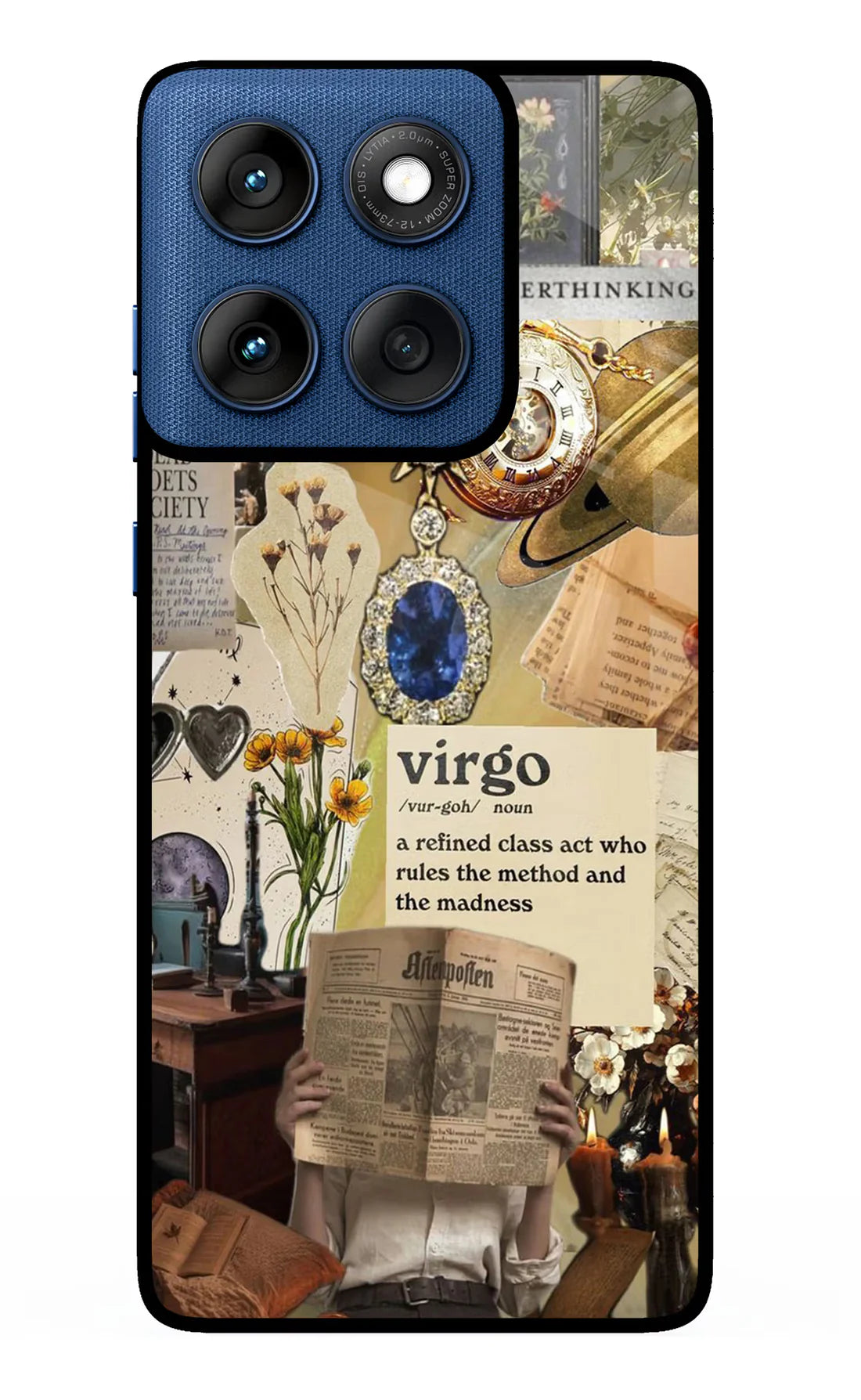 Virgo Zodiac Moto Edge 60   Back Cover