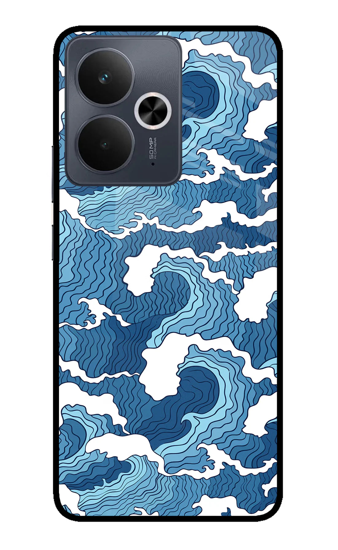 Blue Waves Realme 14T 5G Back cover