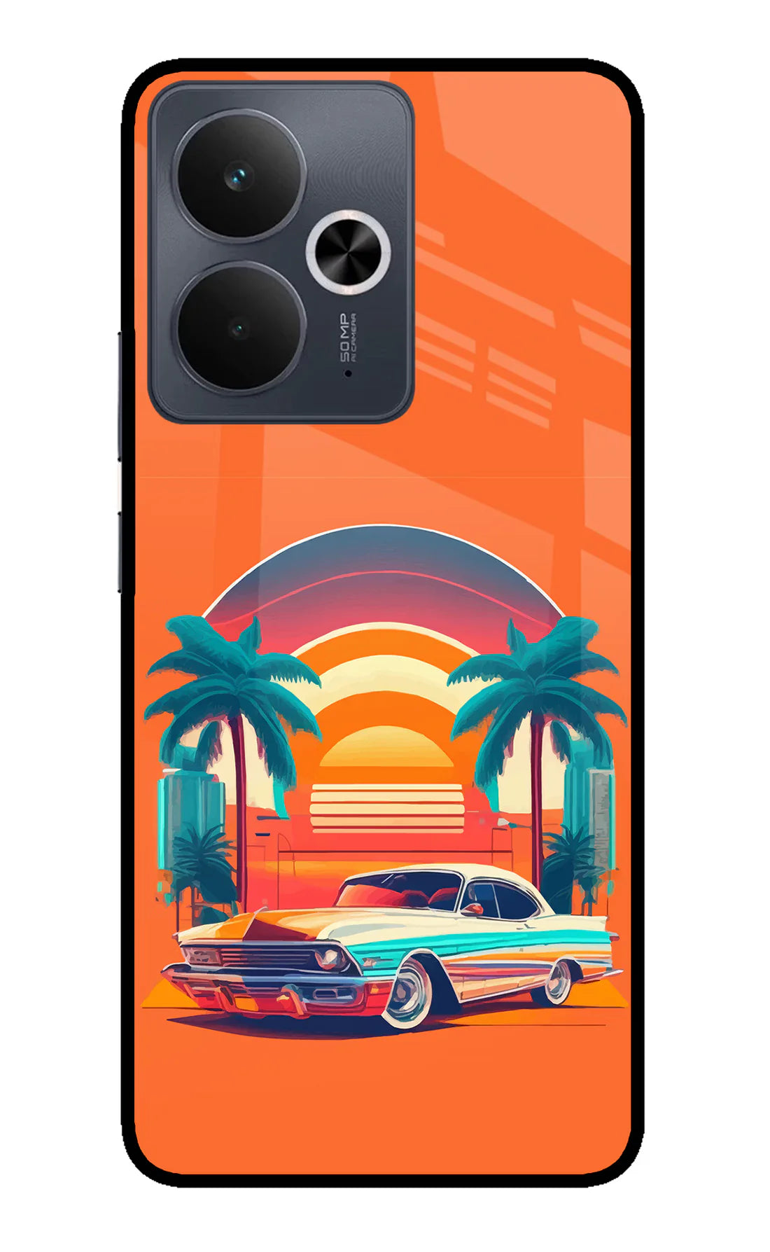 Palm Drive 80s Realme 14T 5G Back cover
