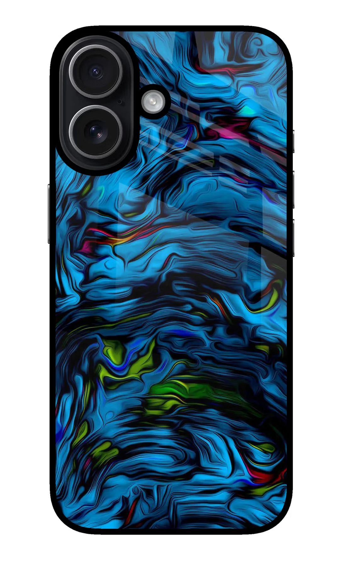 Dark Blue Abstract iPhone 17