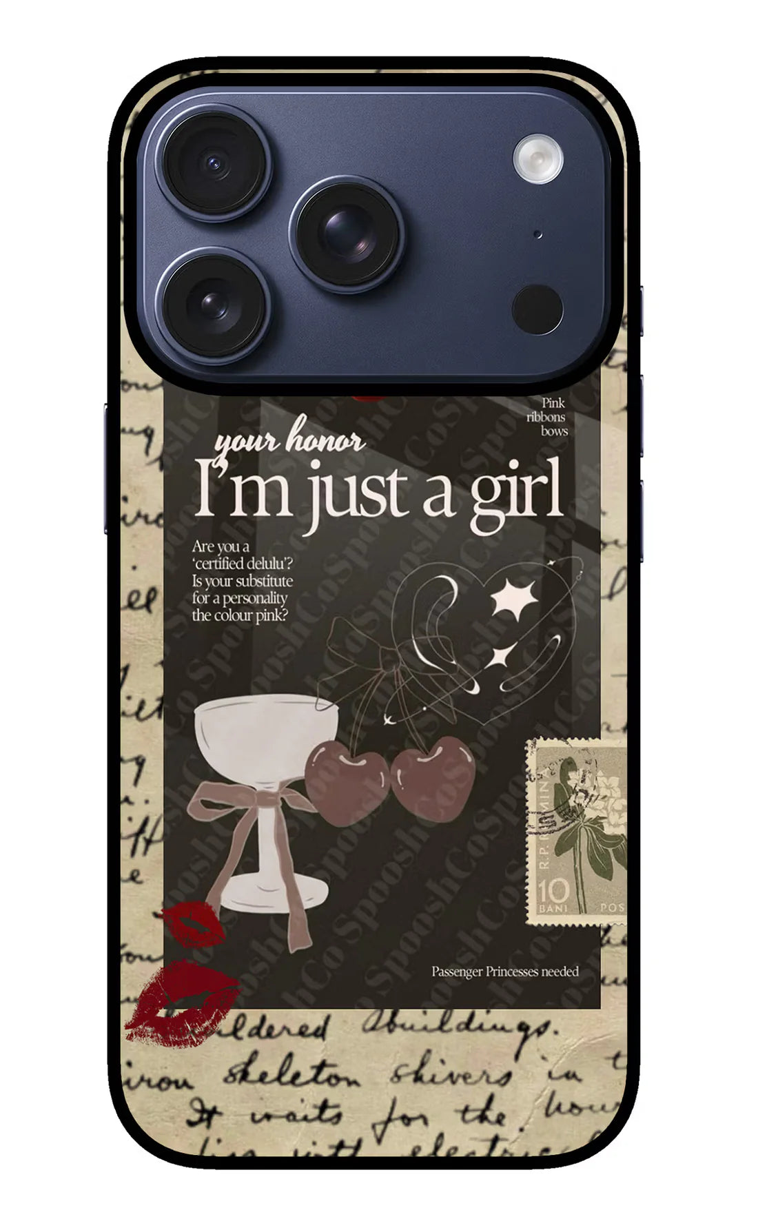 I am just a girl iPhone 17 Pro  Back cover