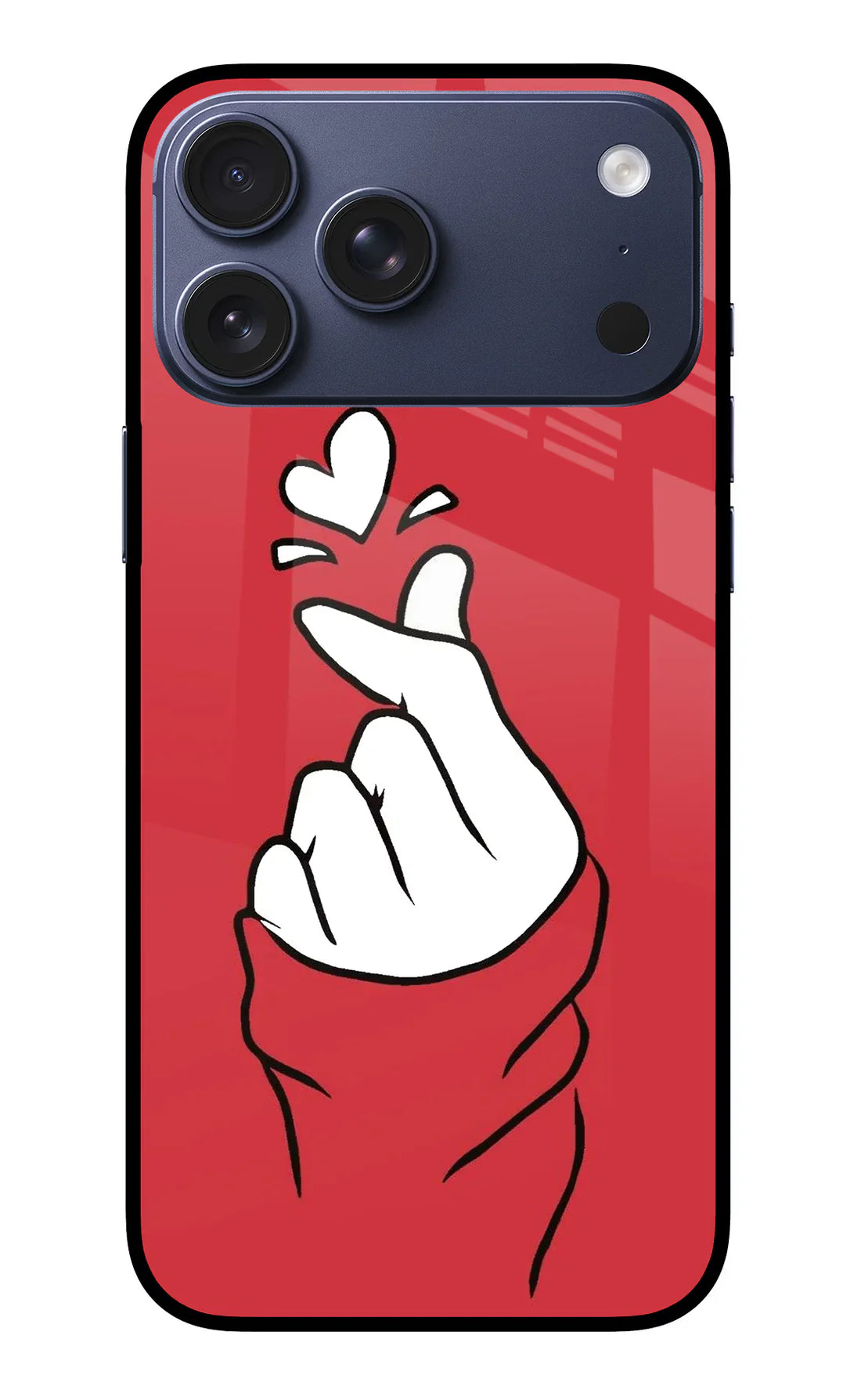 Korean Love Sign iPhone 17 Pro Max Back cover