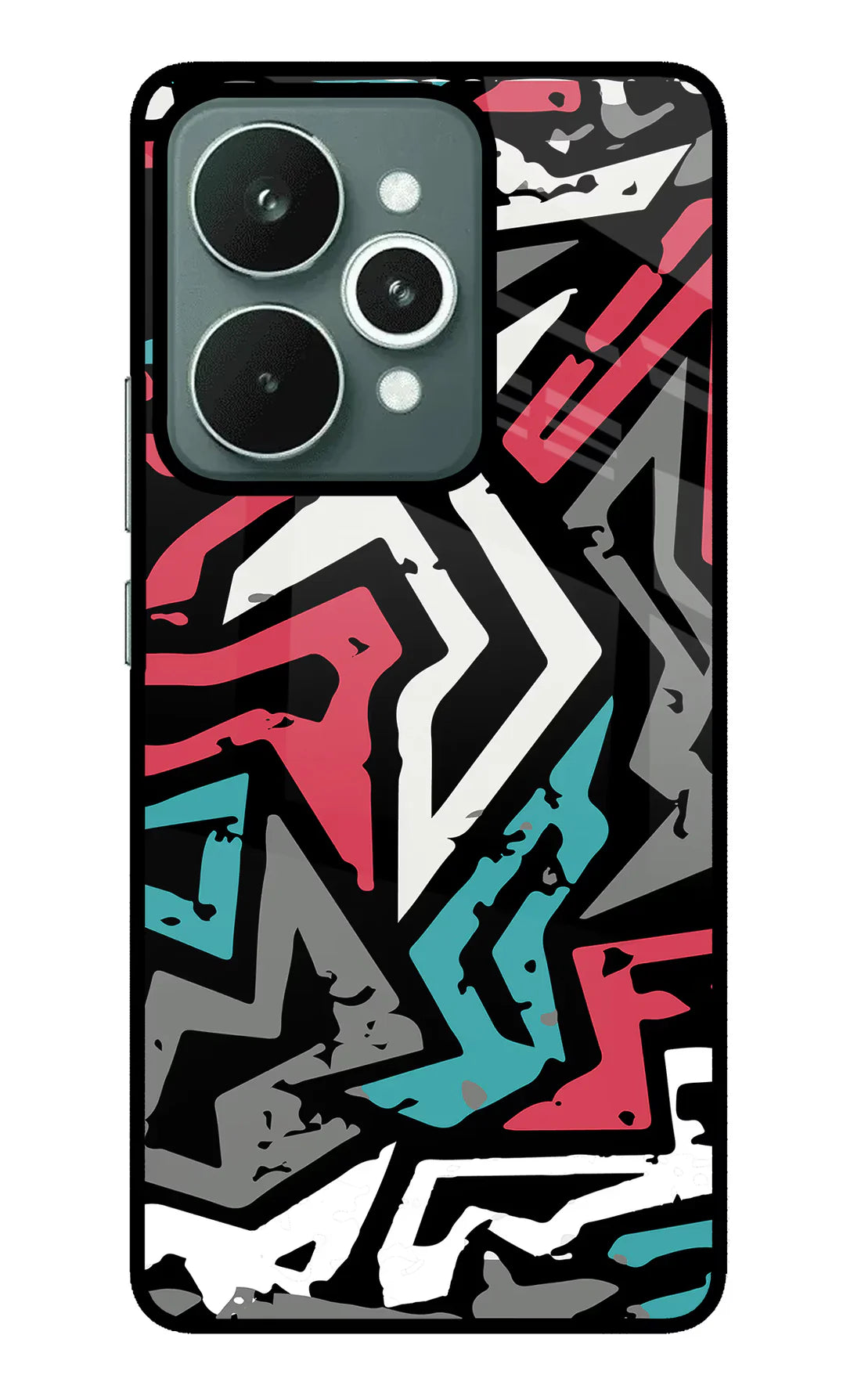 Geometric Graffiti Realme 15 Back cover