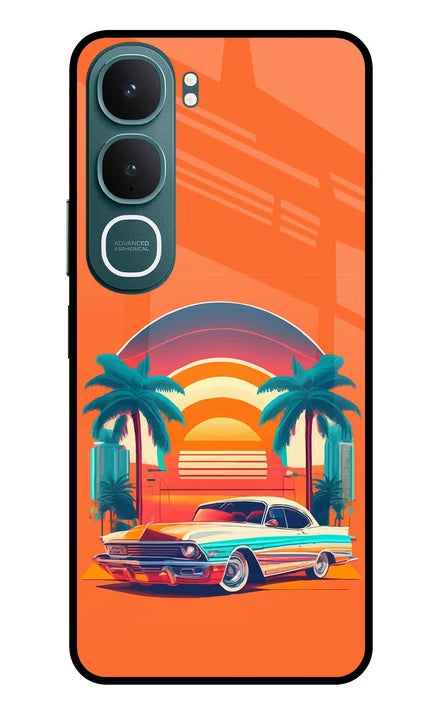 Palm Drive 80s Vivo Y31 5G Back Cover