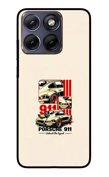 Classic Porsche 911 Moto Edge 70 Fusion Back Cover