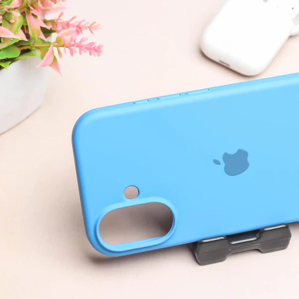 Sky Blue Original Silicone case for Apple iphone 16