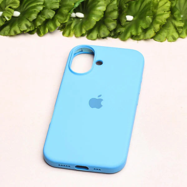 Sky Blue Original Silicone case for Apple iphone 16