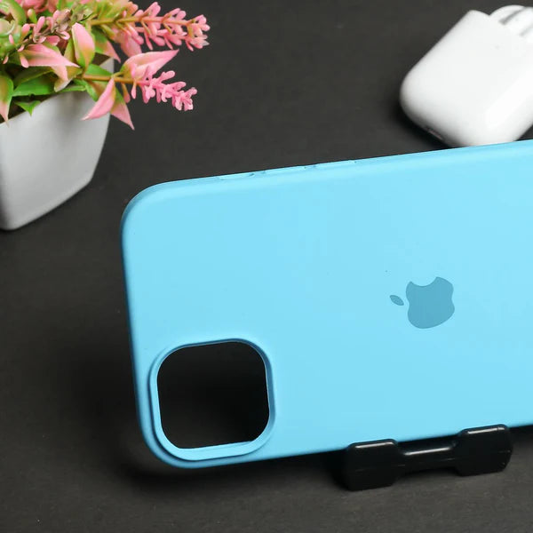 Sky blue Original Silicone case for Apple iphone 15