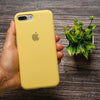 Yellow Original Silicone case for Apple iphone 8 Plus