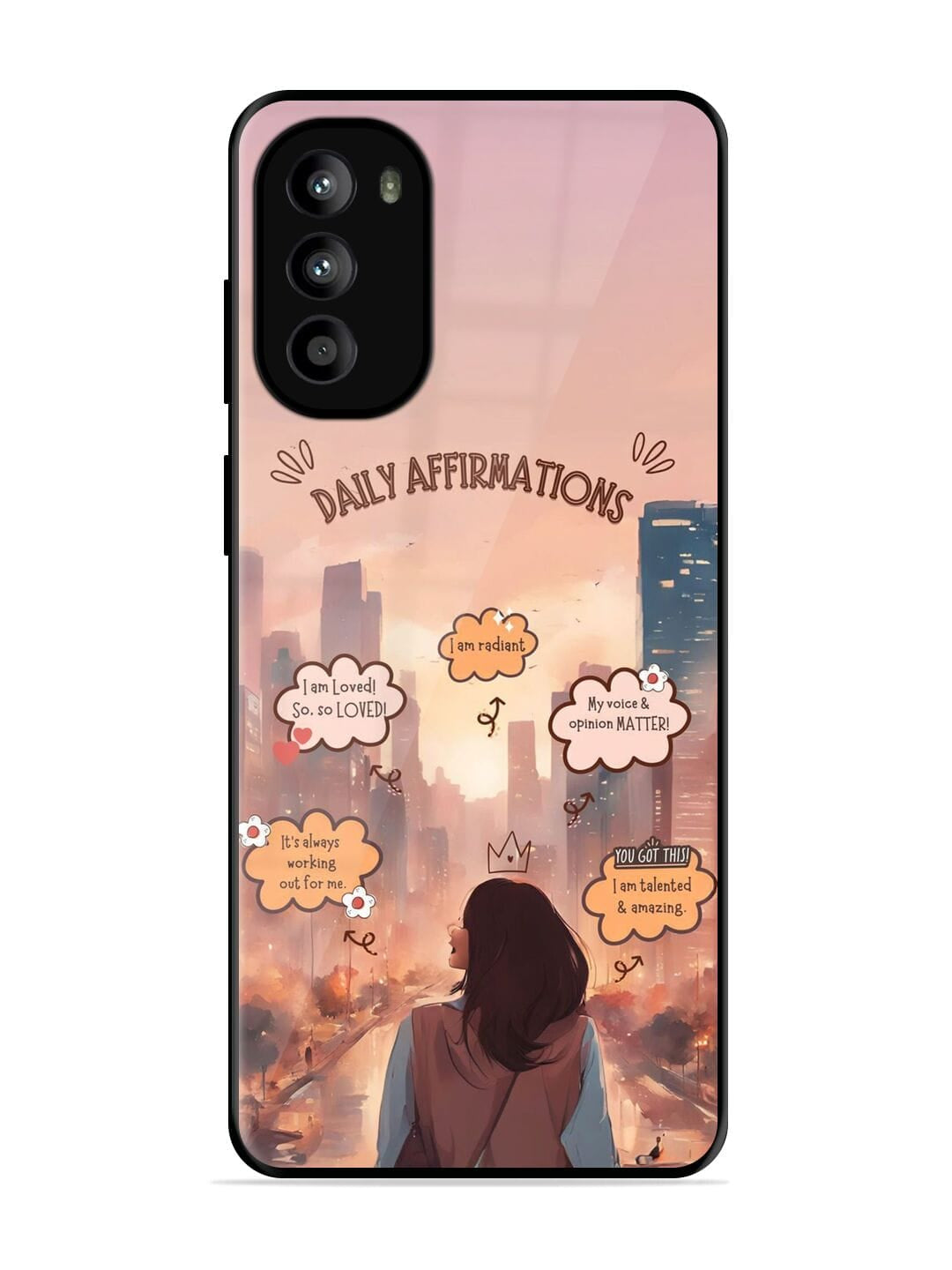 Daily Affirmations  Motorola G62 (5G Back cover