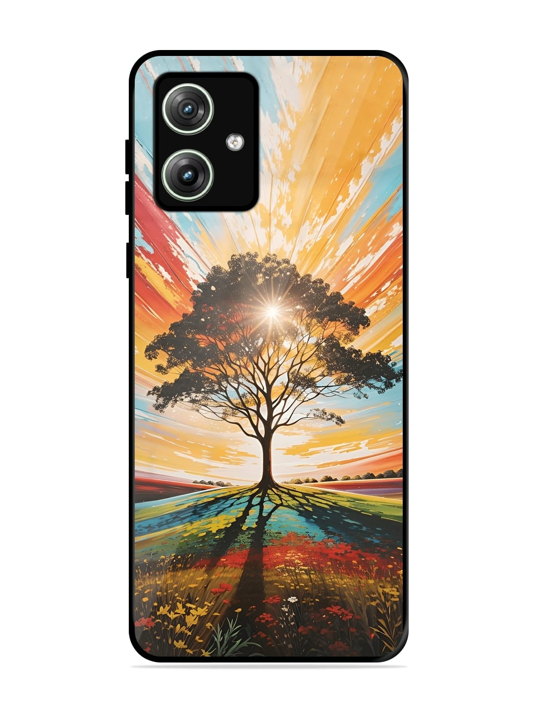 Abstract Tree Motorola G34 Back cover