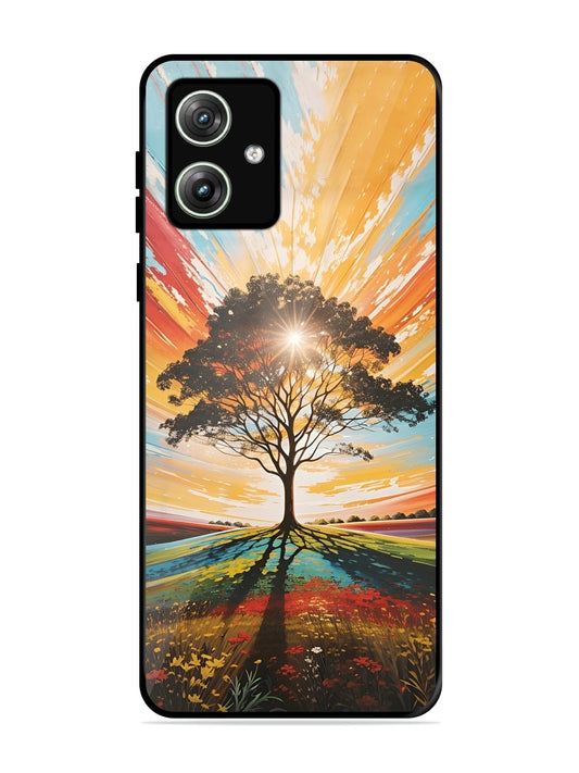 Abstract Tree Motorola G34 Back cover