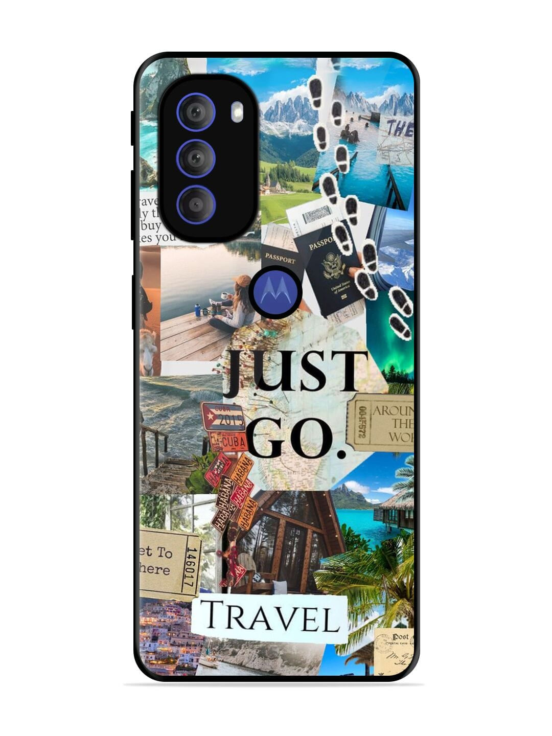 I Wanna Travel Motorola G71 5G Back cover