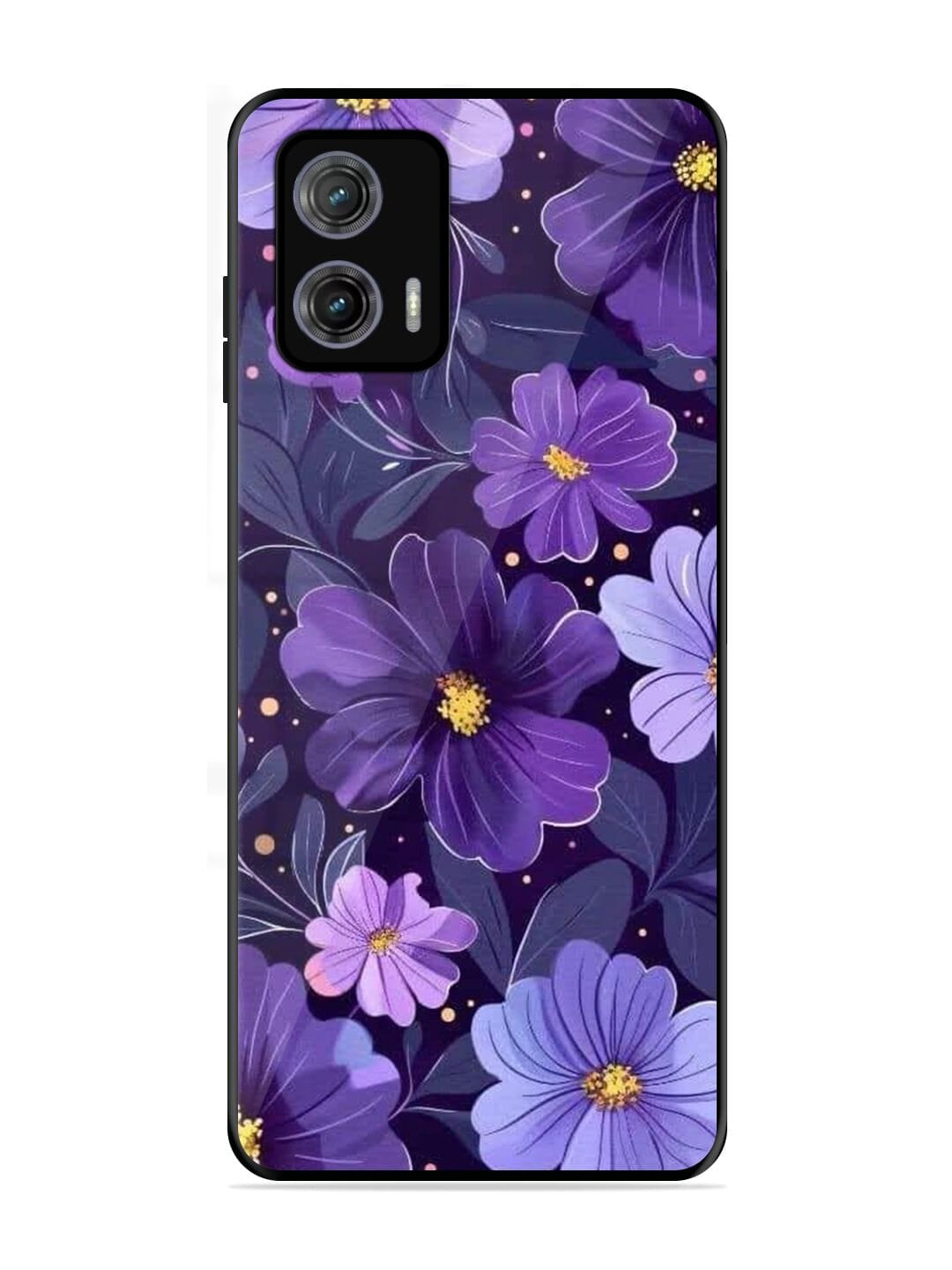 Purple Paradise Motorola G73 5G Back cover