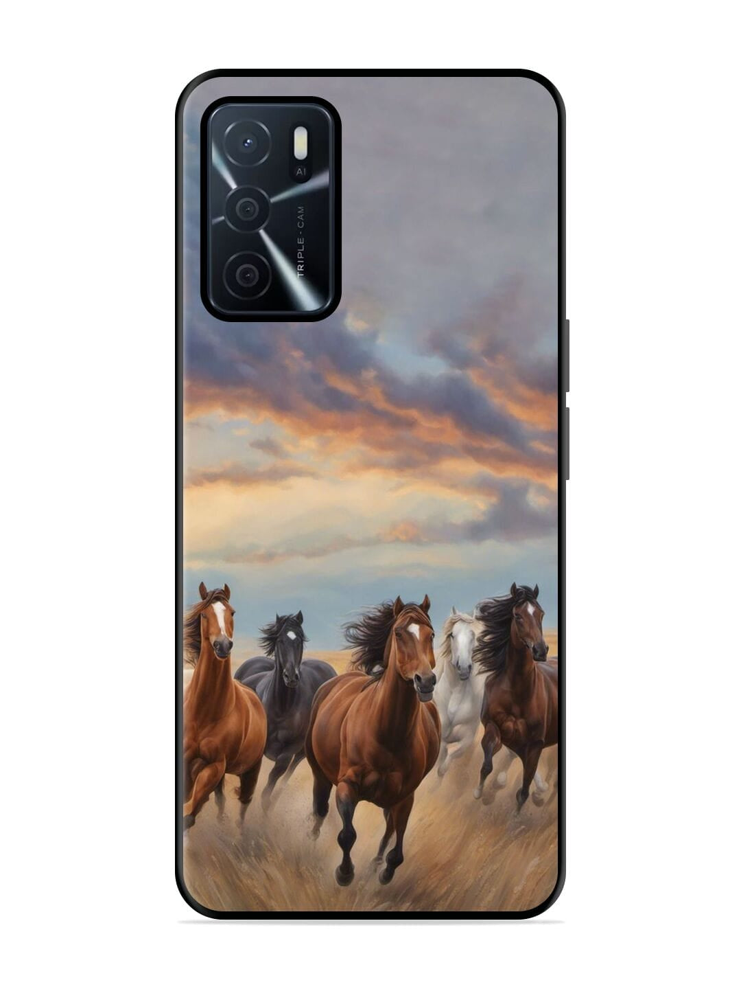 Running Horse Oppo A16 Back cover