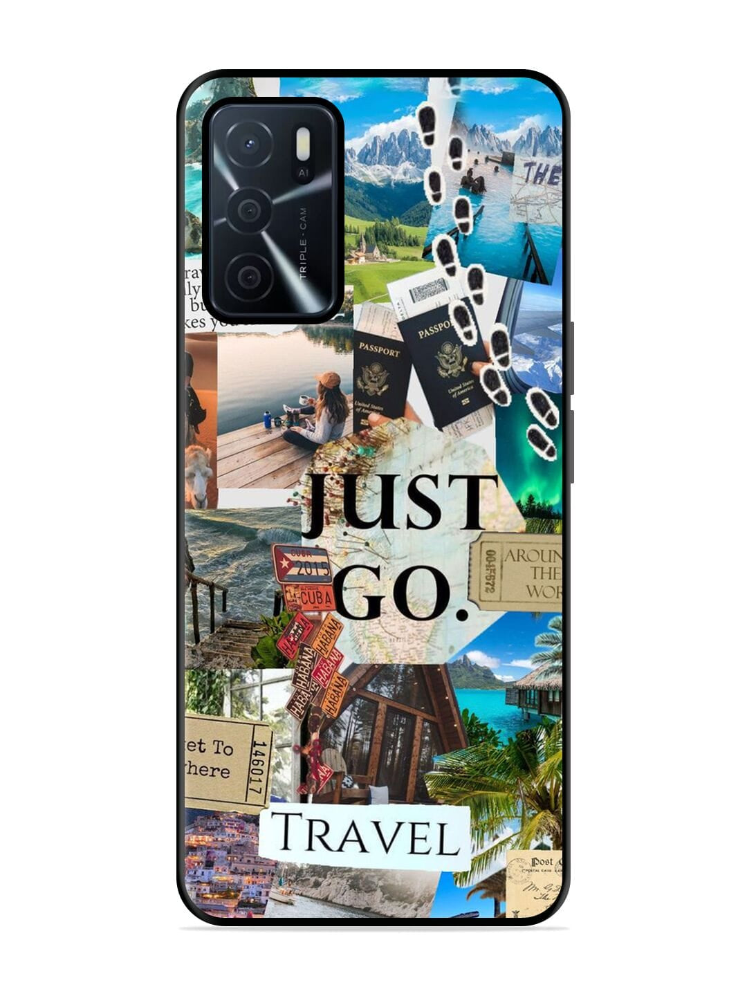 Travel Oppo A16 Back cover