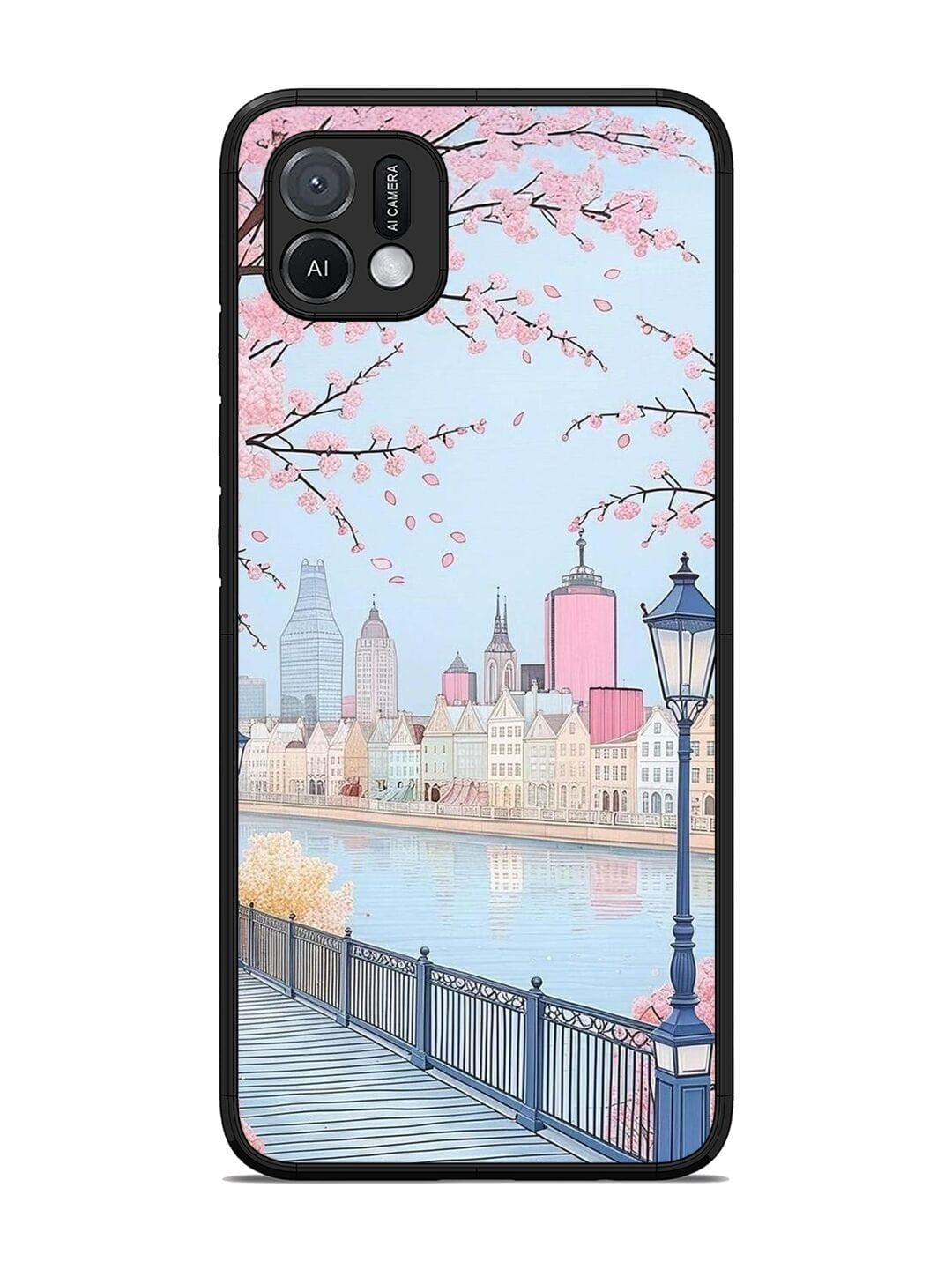 Pink Oppo A16E/ A16K Back cover