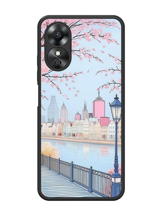 Pink Oppo A17 Back cover