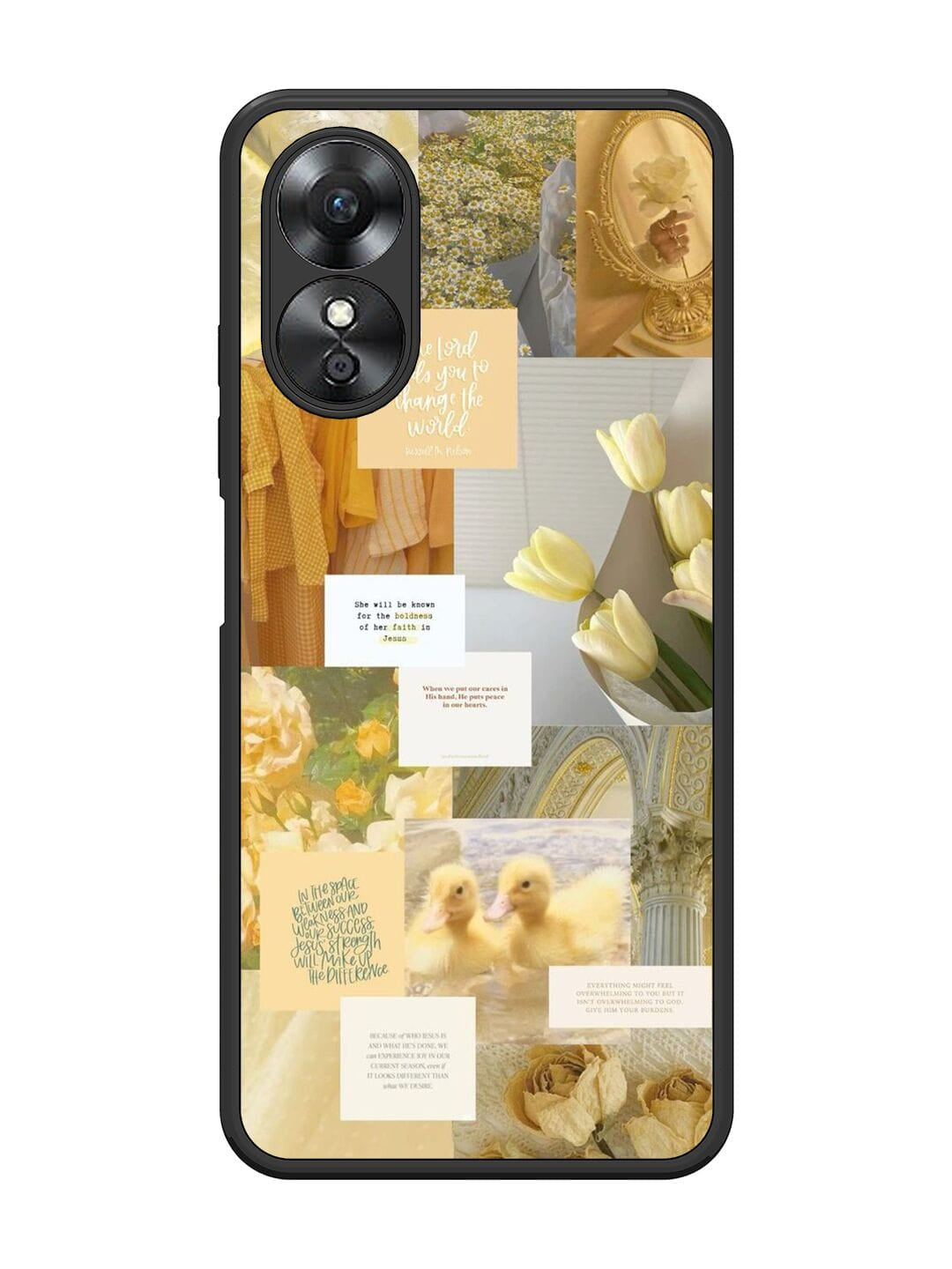 Golden  Oppo A17 Back cover