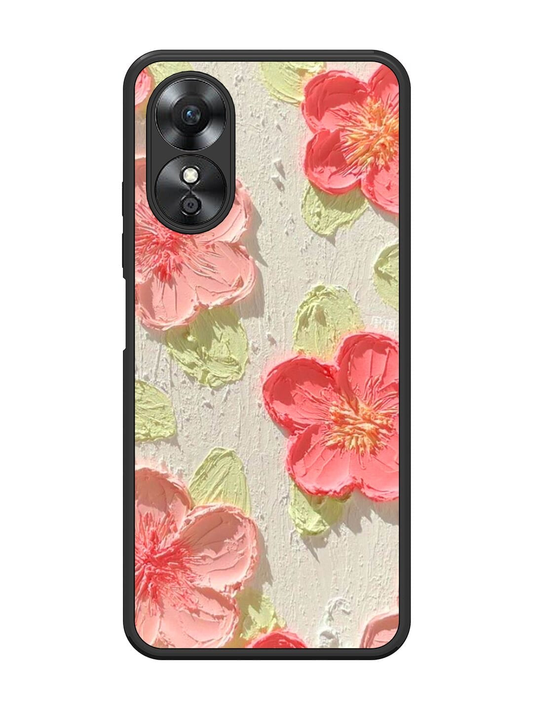 Textured FloralOppo A17 Back cover