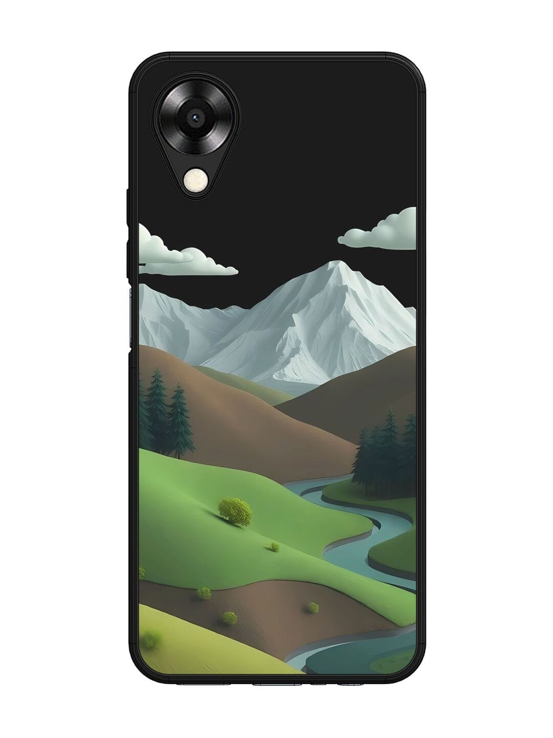 Stylized Mountain Oppo A17K Back cover