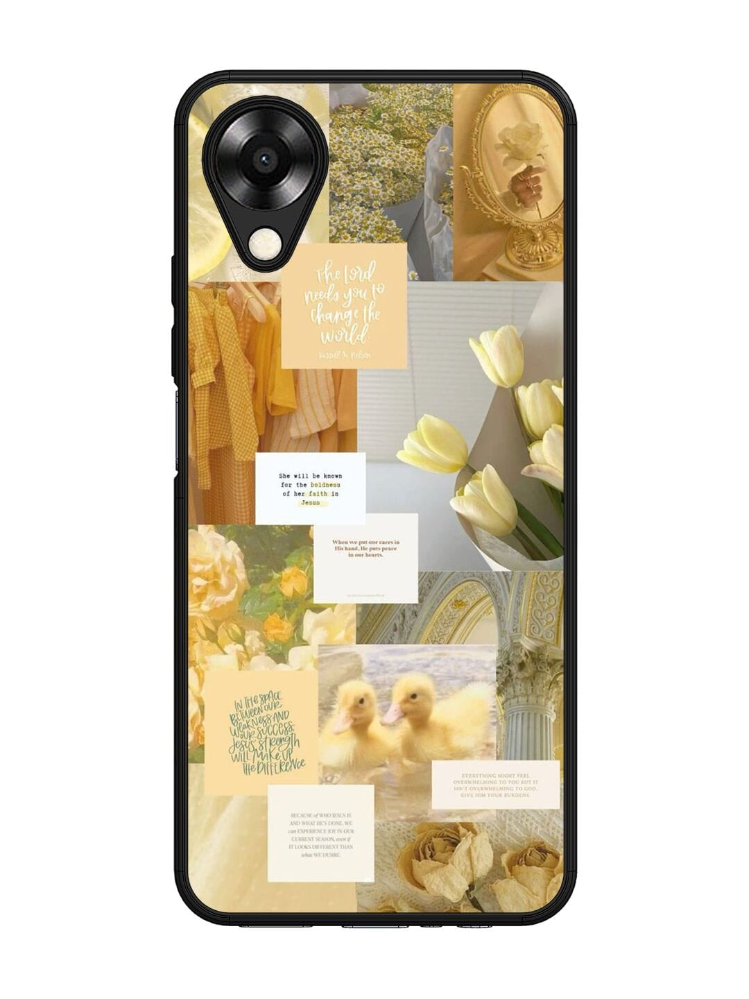 Golden Oppo A17K Back cover