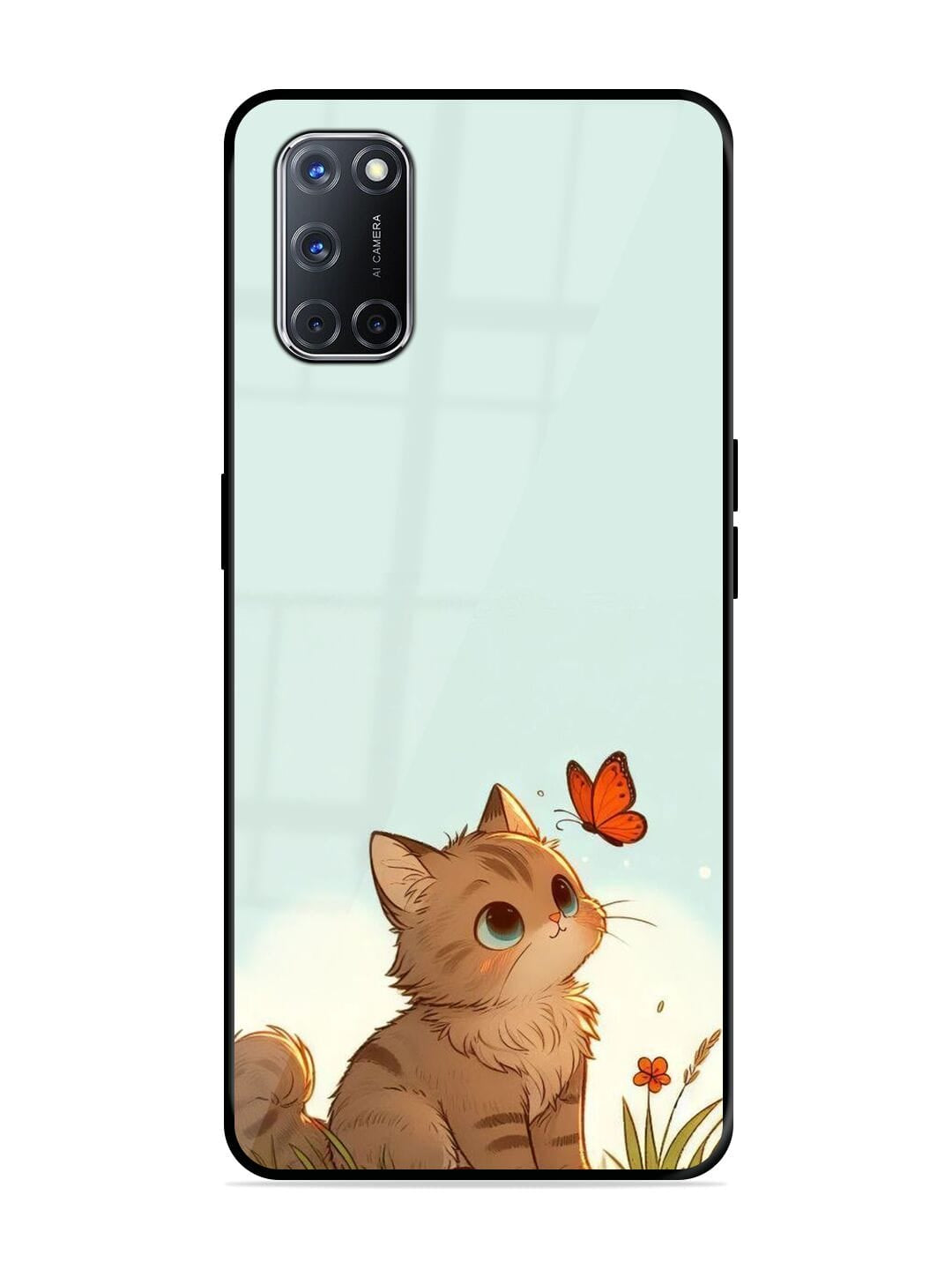 Whimsical Feline Oppo A52 Back cover