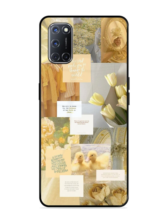 Golden Oppo A52 Back cover