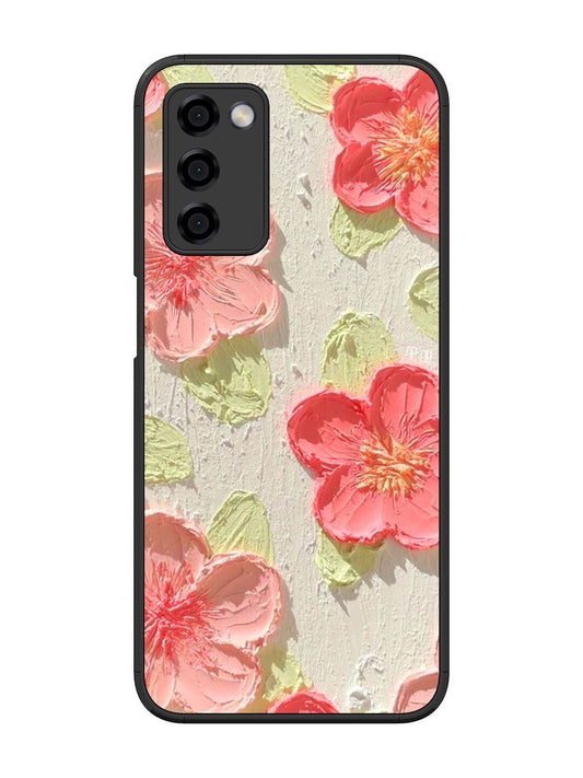 Textured Floral Oppo A53s 5G Back cover
