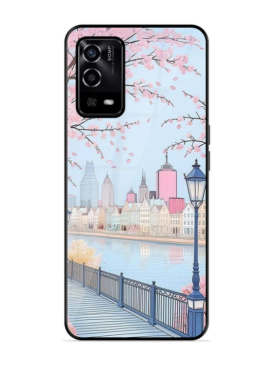 Pink Oppo A55 Back cover