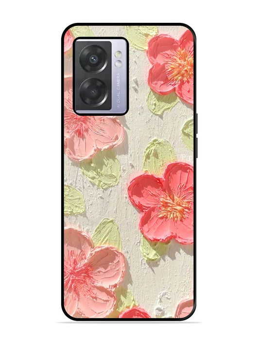 Textured Floral Oppo A57 5G Back cover