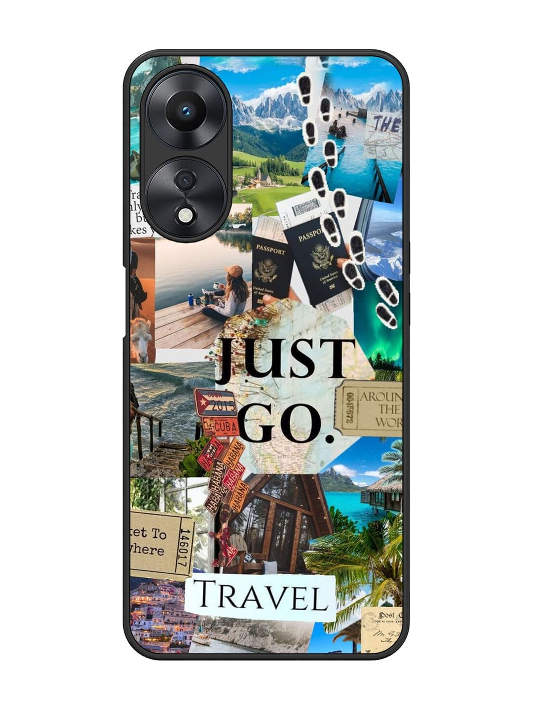 I Wanna Travel Oppo A58 4G Back cover