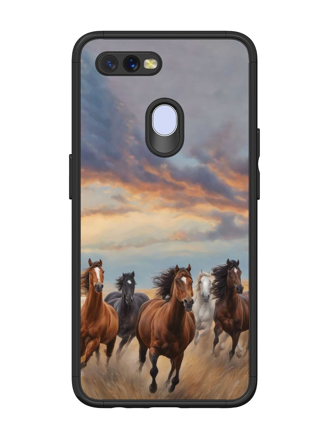 Running Horse Oppo A7 back cover