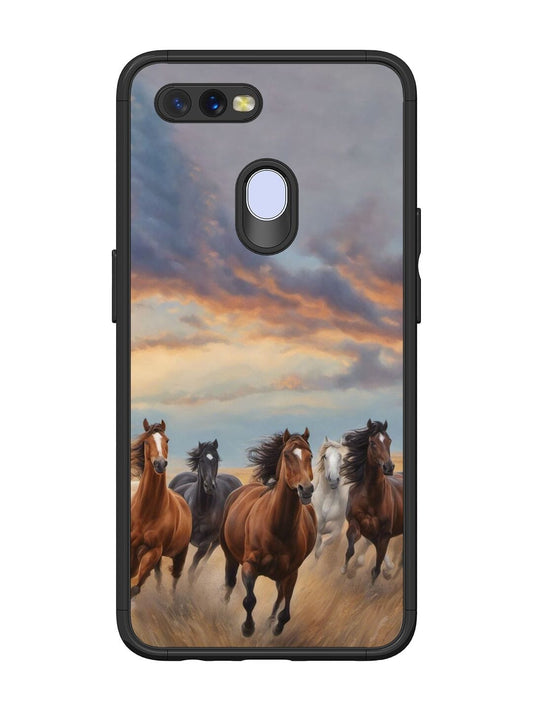 Running Horse Oppo A7 back cover
