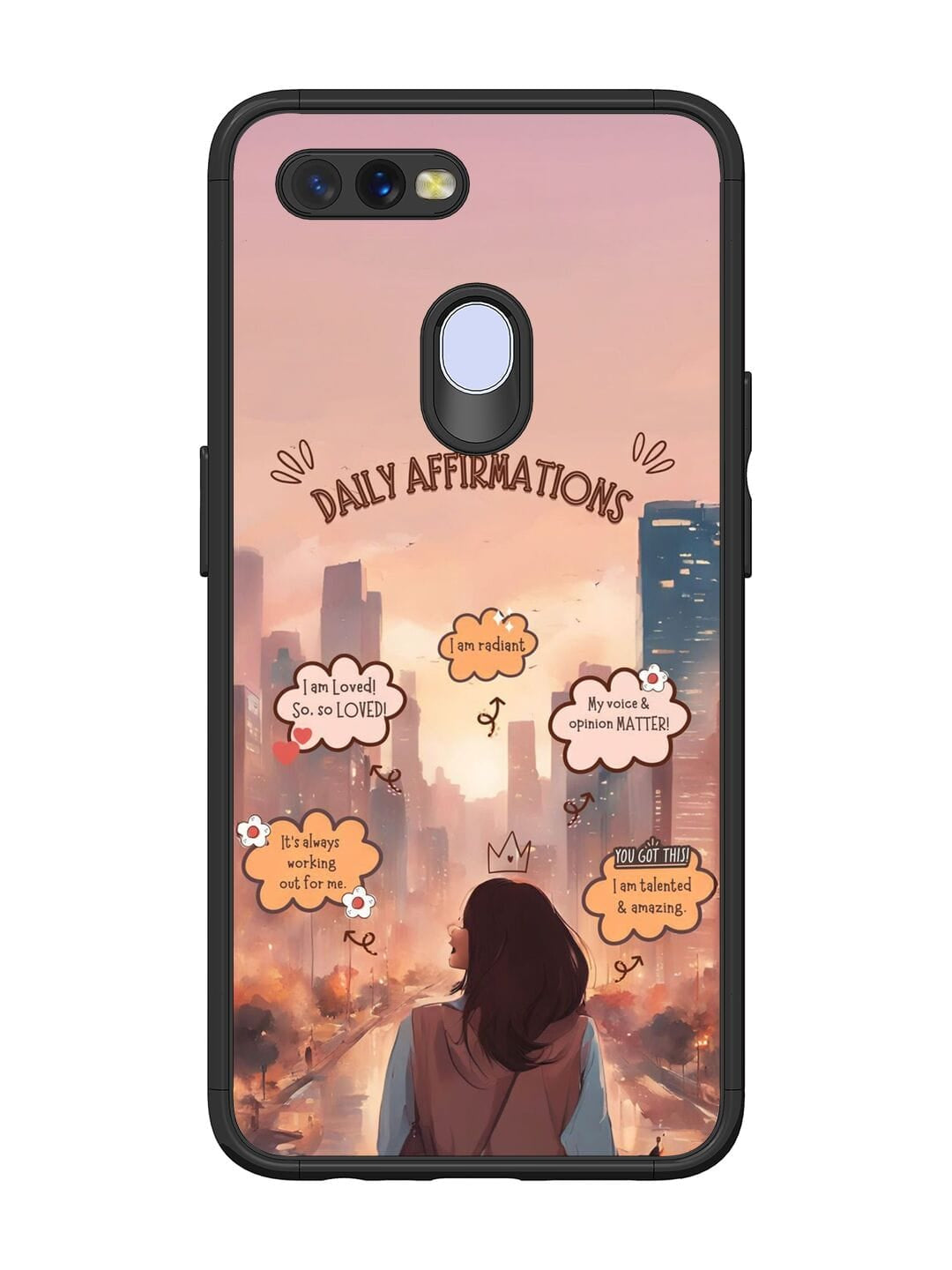 Daily Affirmations Oppo A7 back cover