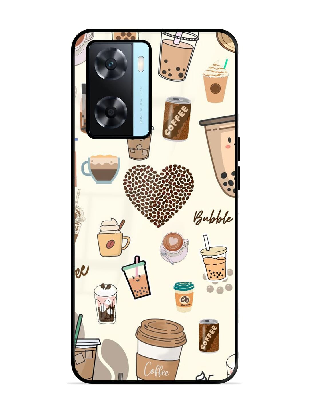 Coffee Oppo A77S5G Back cover